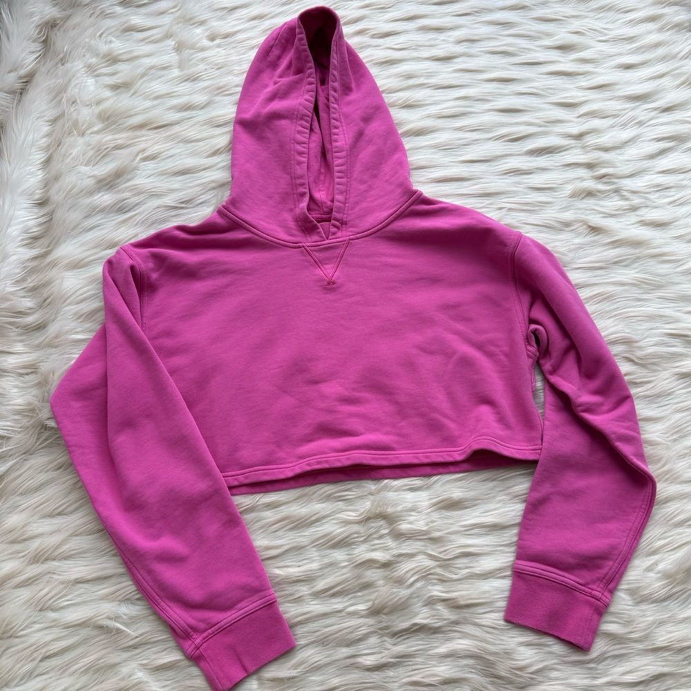 Lululemon All Yours Cropped Hoodie in Sonic Pink | Medium - Picture 6 of 10